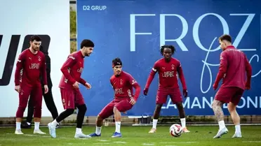 Galatasaray'ın Kemerburgaz antrenmanından bir kare