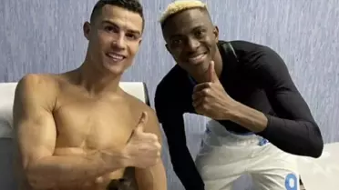 Osimhen ve Ronaldo'nun fotoğrafı
