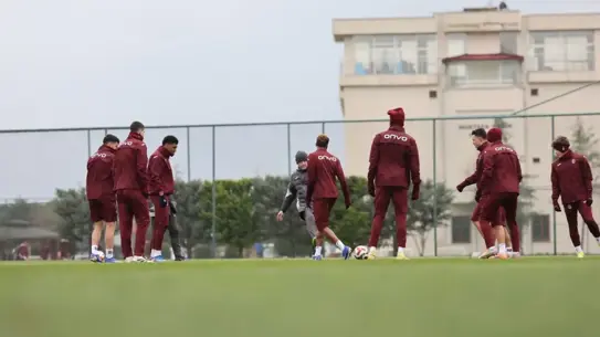 Antrenmanda Trabzonspor oyuncuları