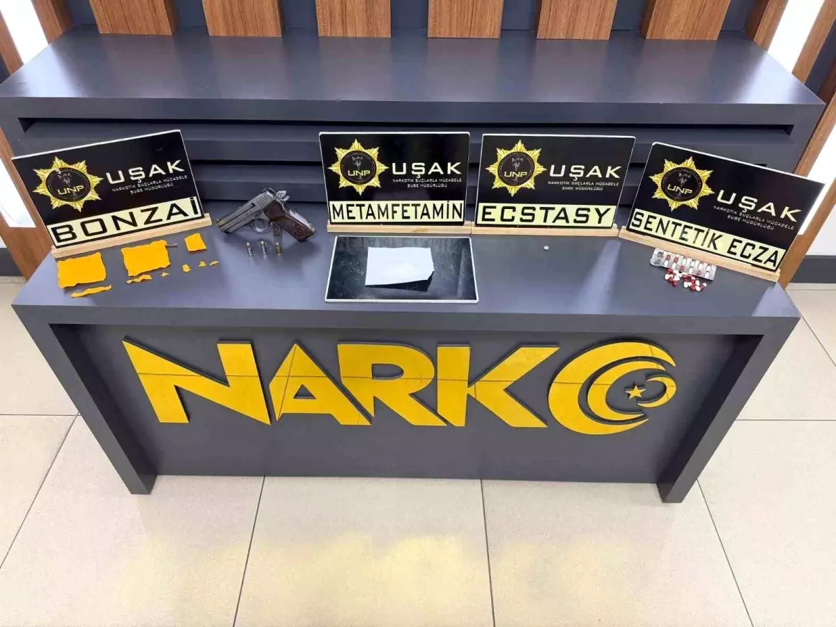 Uşak’taki Uyuşturucu Operasyonunda 3 Şahıs Gözaltına Alındı
