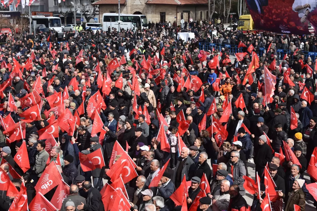 Özgür Özel, Karaman’da Vizesiz Avrupa Vaatini Mitingde Duyurdu