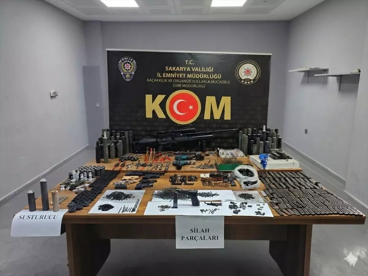 Hendek'te Silah Üretim Malzemesi Ele Geçirildi, 2 Şüpheli Tutuklandı