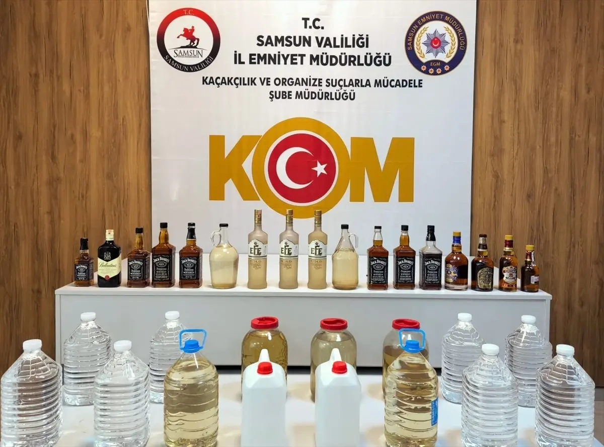 Samsun İlkadım’da Kaçak Alkol Operasyonu: 1 Şüpheli Yakalandı