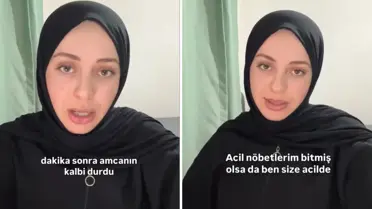 Acil serviste hastanın kalbi dururken çekilen fotoğraf