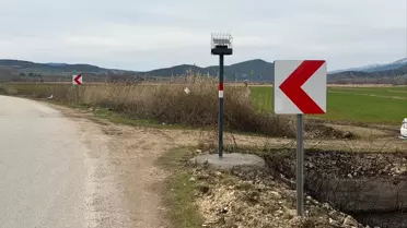 Niksar’da kurulan uyarı lambası