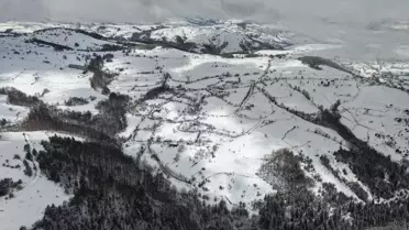 Drone ile çekilmiş Kızlan Yaylası görüntüsü
