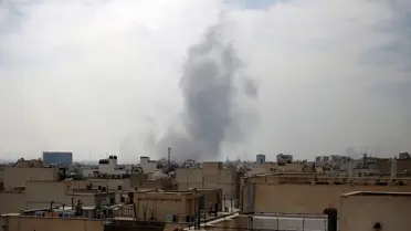 Patlama sonrası Tahran manzarası