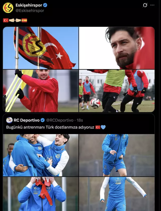 İspanyol ve Türk futbolcuların bir arada görüntüsü