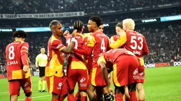 Galatasaray oyuncularının gol sevinci
