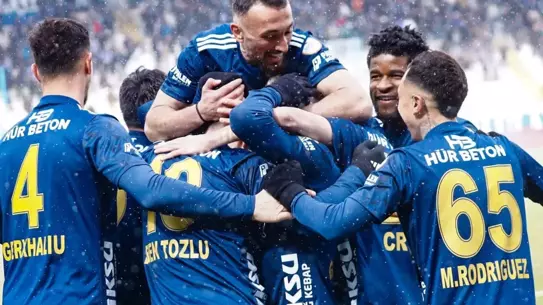 Maçta atılan gollerden birinin fotoğrafı