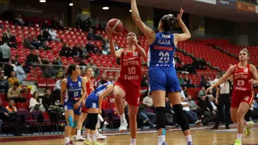 Melikgazi Kayseri Basketbol maç anı