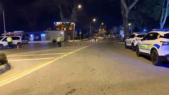 Mudanya’da gece trafik denetimi