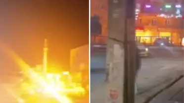 Patlayan petrol deposu