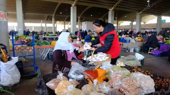 Kuyucak Belediyesi Kadınlar Günü etkinliğinde dağıtılan hediyeler