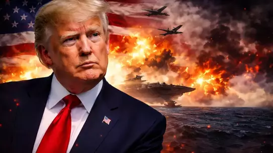 Trump’ın açıklaması sırasında çekilen fotoğraf