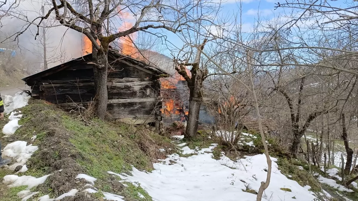 Kastamonu Bozkurt’ta Çıkan Yangın İki Evi Yok Etti