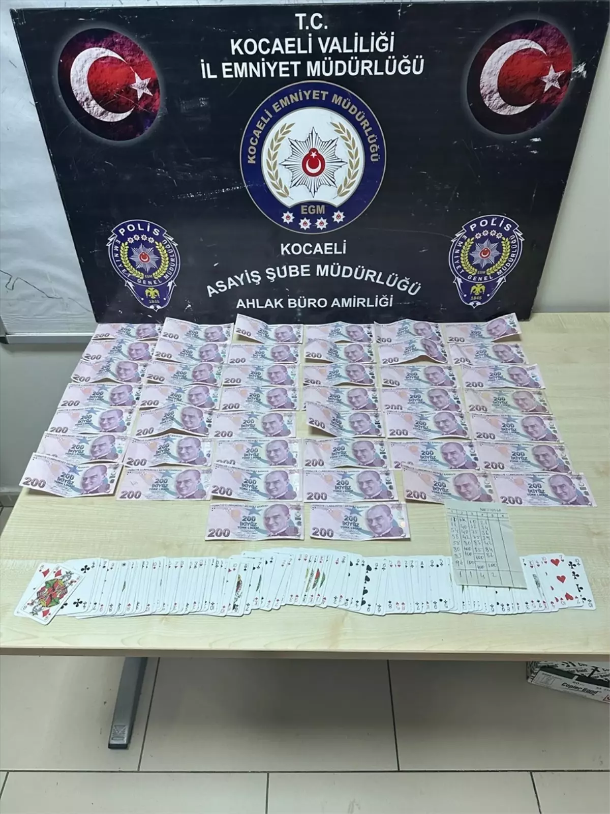 Körfez’te Kahvehanede Kumar Operasyonu: 4 Kişiye 41 Bin Lira Ceza Kesildi