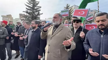 Kars'ta İran protestosu