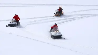 AKUT eğitmenleri kar motoru kullanıyor