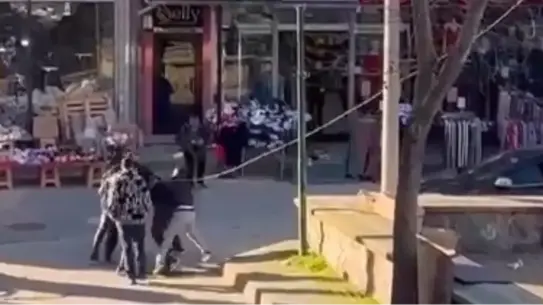 Kavga anından bir kare