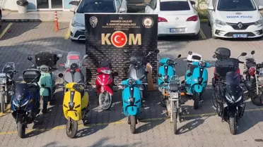 Ele geçirilen motosikletler arasında farklı modeller