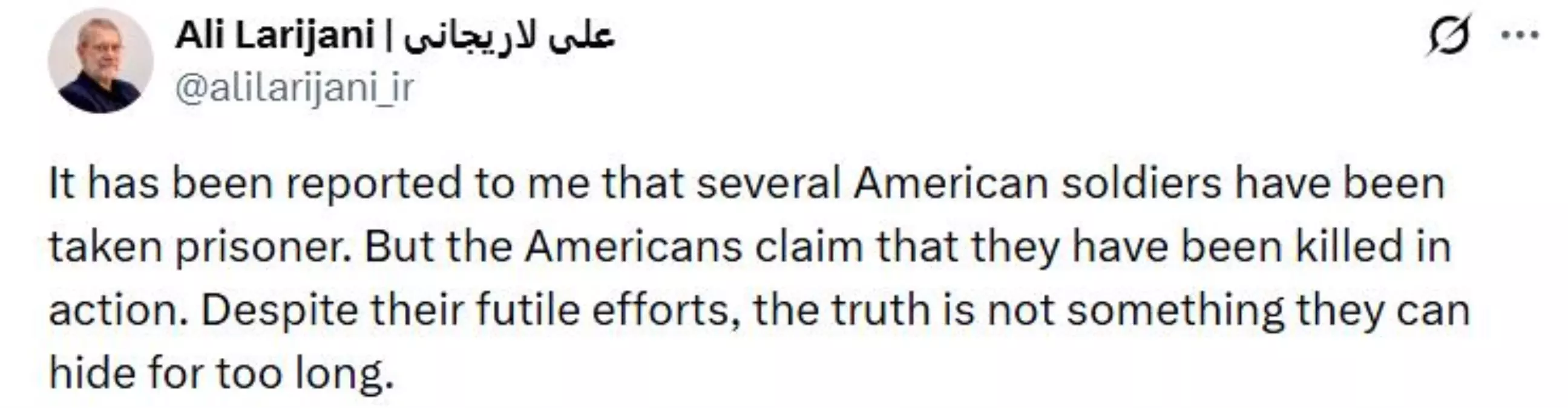 İran'dan ABD Askerlerine Yönelik Esir Aldığı İddiası ve CENTCOM'un Yanıtı