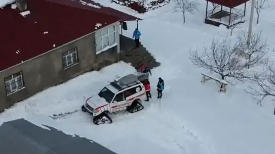 Kar ambulansı yolculuğu