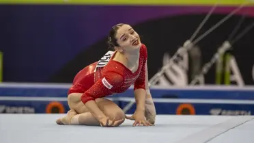 Sevgi Seda Kayışoğlu yarışma anından bir kare