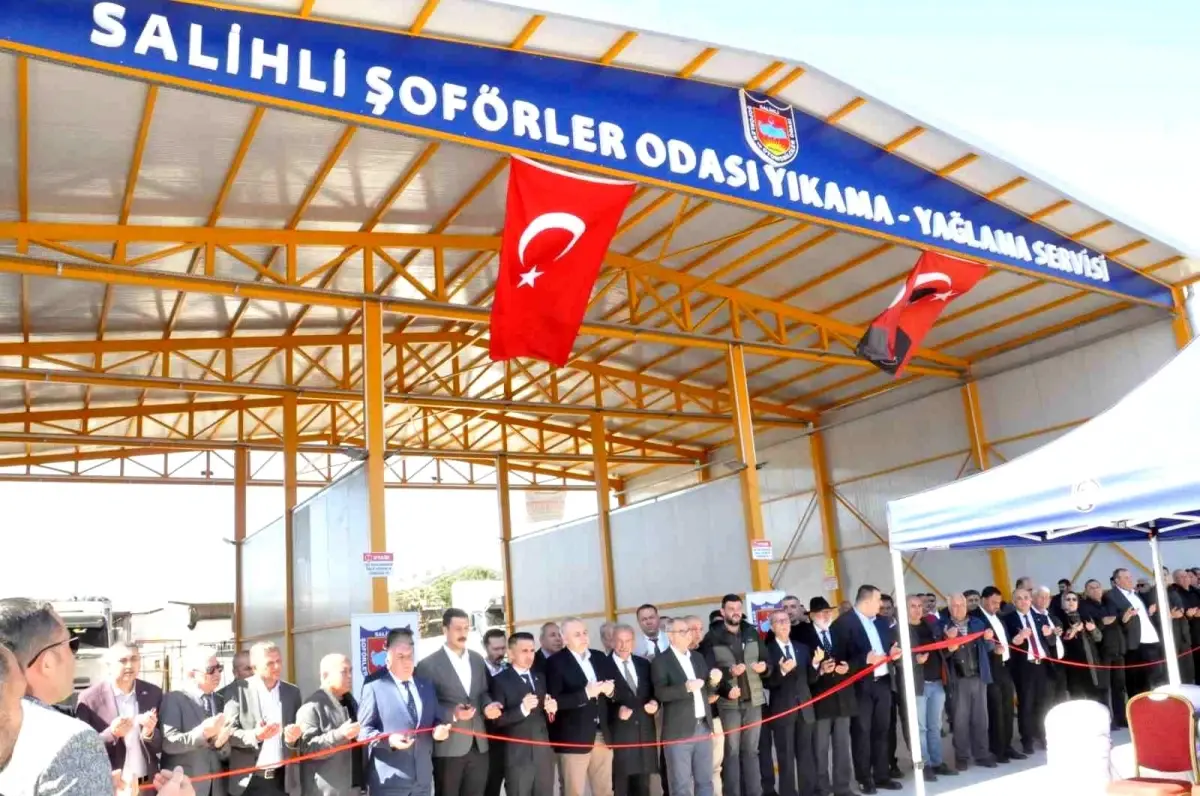 Salihli’de Şoförler ve Otomobilciler Odası’nın Yeni Yıkama ve Yağlama Tesisi Açıldı