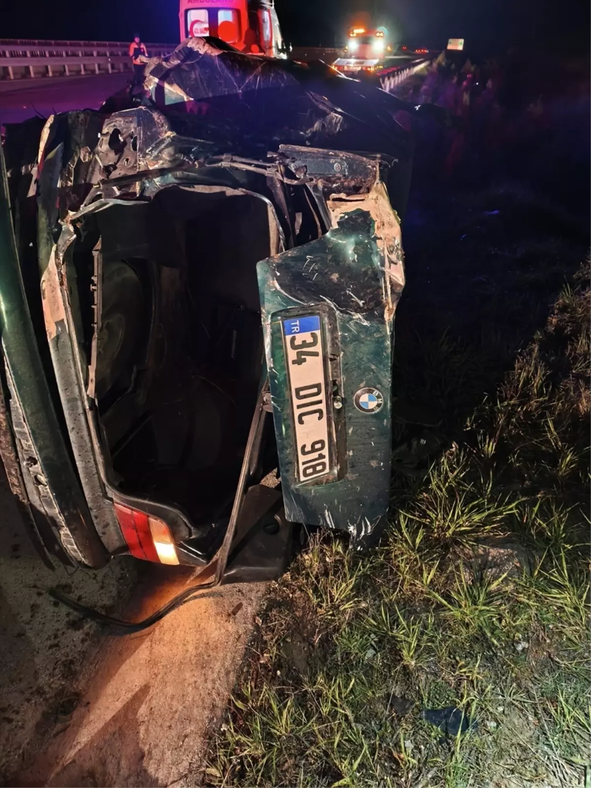 Balıkesir'de İstanbul-İzmir Otoyolu'nda Şarampol Kazası: Sürücü Hayatı Kaybetti