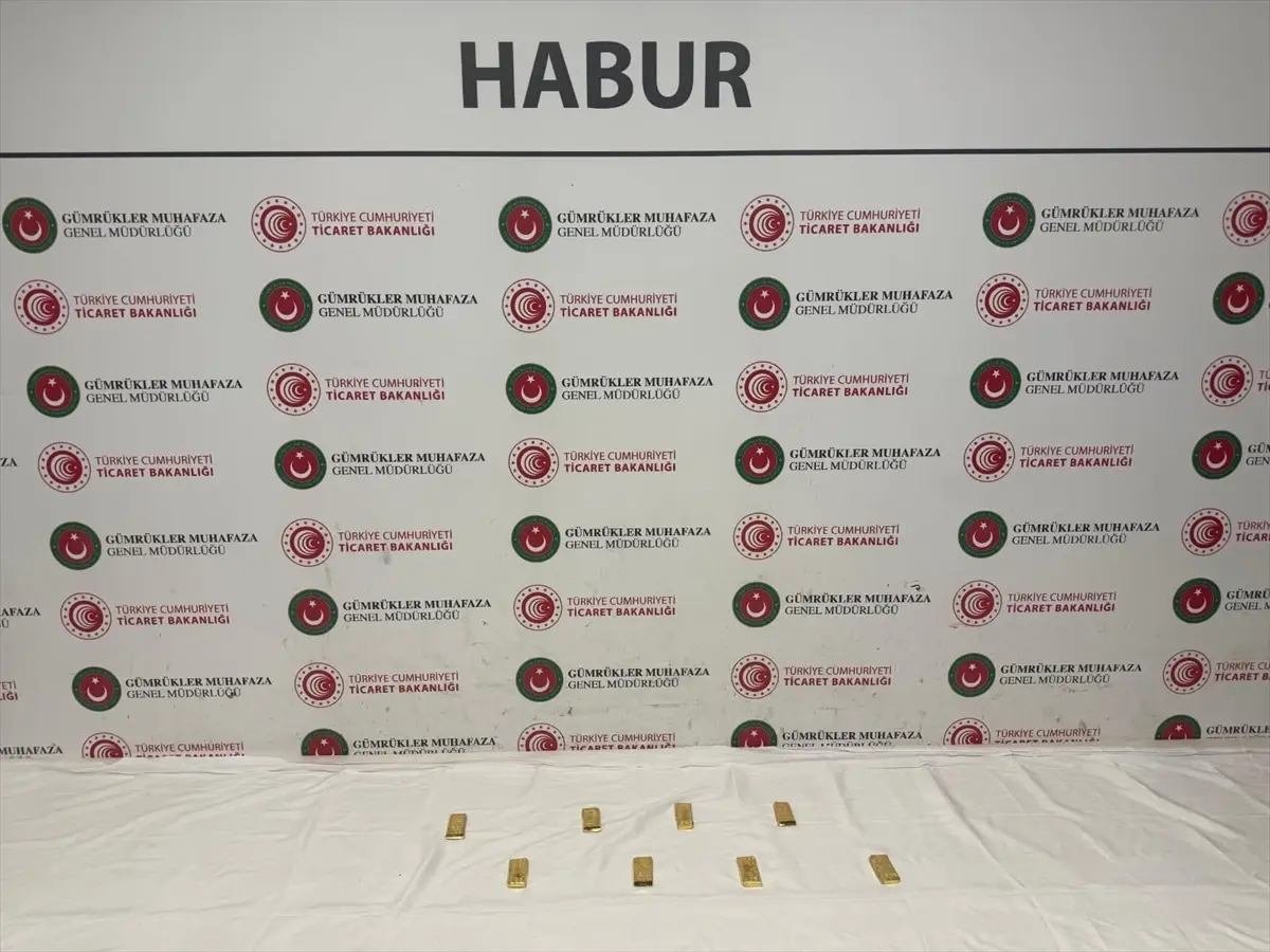 Silopi Sınır Kapısında 2 Kiloya Yakın Altın Kaçakçılığı Operasyonu
