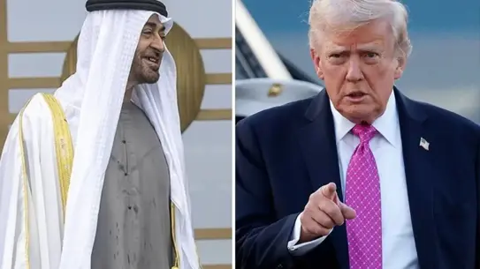 Telefon görüşmesi sırasında BAE ve ABD liderleri