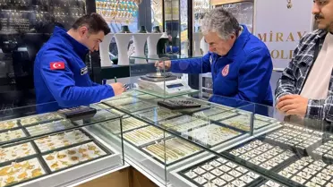 Denetim sırasında kullanılan ölçü aletinin yakın çekimi