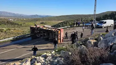 Vinç kazası sonrası görüntü