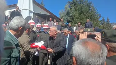 Cenaze töreni sırasında çekilmiş fotoğraf