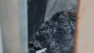 Yangın sonrası Tophane Çeşmesi'nde oluşan hasar