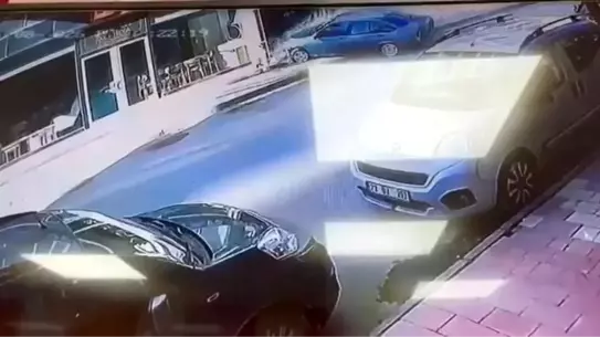 Kaza sonrası otomobilin görüntüsü