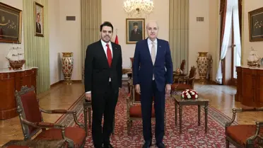 TBMM Başkanı Kurtulmuş, TİKA Lideri Eren'i Resmi Görüşmede Karşıladı