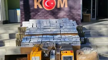Uşak'ta Büyük Kaçak Tütün Operasyonu: 66.200 Makaron ve 10 Ton Ele Geçirildi