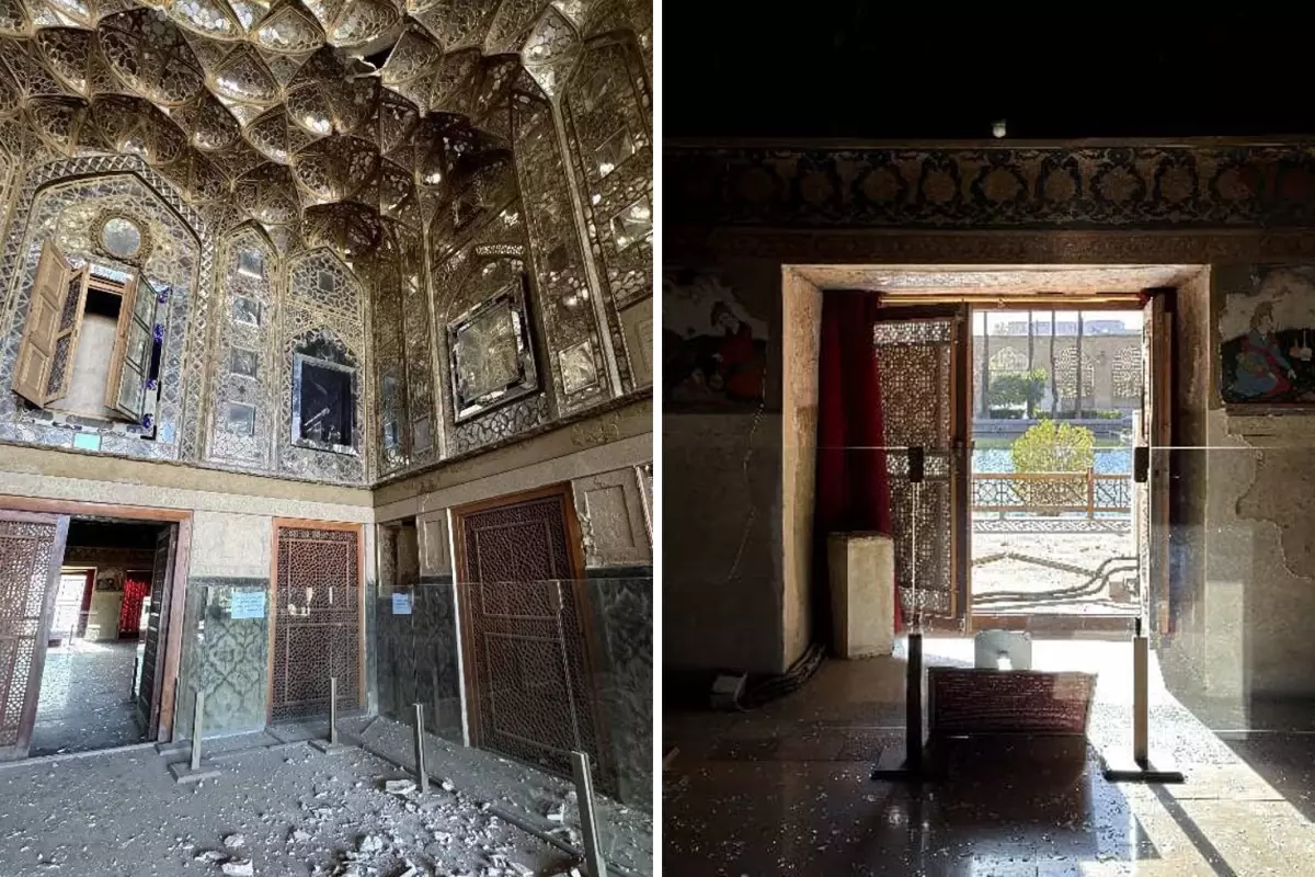 UNESCO Mirası Çehel Sütun Sarayı, ABD-İsrail Hava Saldırılarında Yıkıma Maruz Kaldı