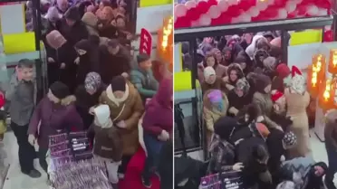 Sivas'ta Giyim Mağazası Açılışında Kalabalık ve Yarış: Birkaç Kişi Yaralanırken