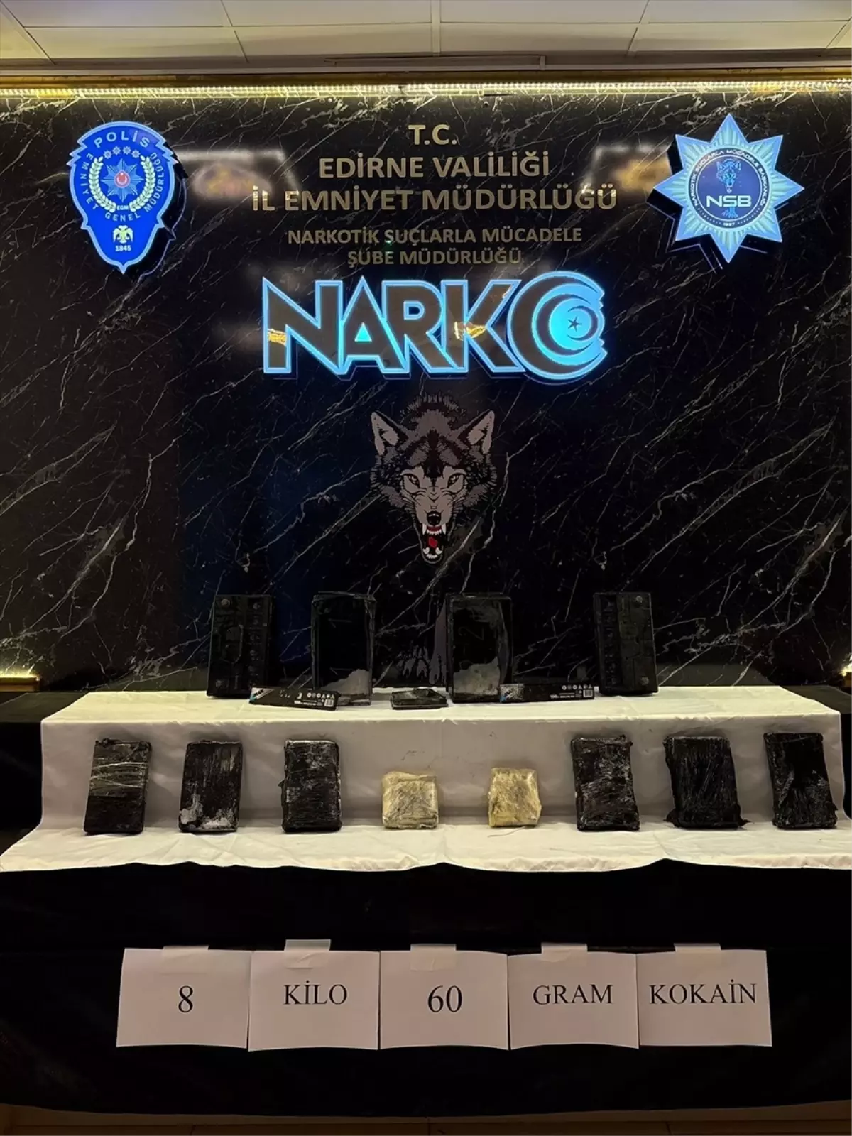 Edirne'de 8,06 kg Kokain Operasyonu: Sürücü Tutuklandı