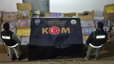 Afyonkarahisar’da 53 Bin Paket Kaçak Sigara Ele Geçirildi: 3 Şahıs Tutuklandı