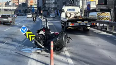 Avcılar’da Motosiklet Bariyere Çarptı: Sürücü Ağır Yaralı
