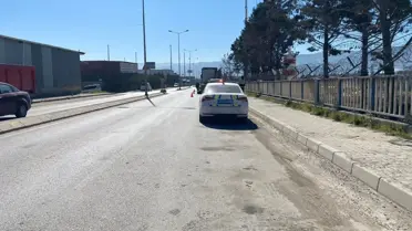 Kazada sıkışan iki TIR