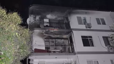 Ödemiş'te Ev Yangını İki Daireyi Hasara Soktu