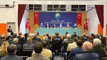 Türkeli'de Muhtarlar Vali Özarslan Yönetiminde Toplandı