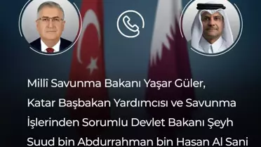 Bakan Güler, Katar Savunma Bakanı Al Sani ile Savunma ve Güvenlik Konularını Görüştü