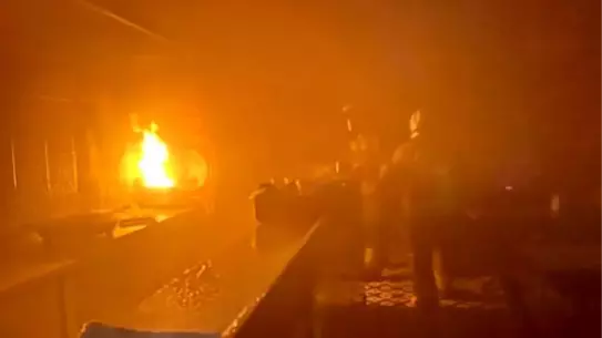 Yangın sonrası dönerci içi