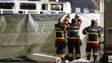 Yangın anındaki otobüs içi